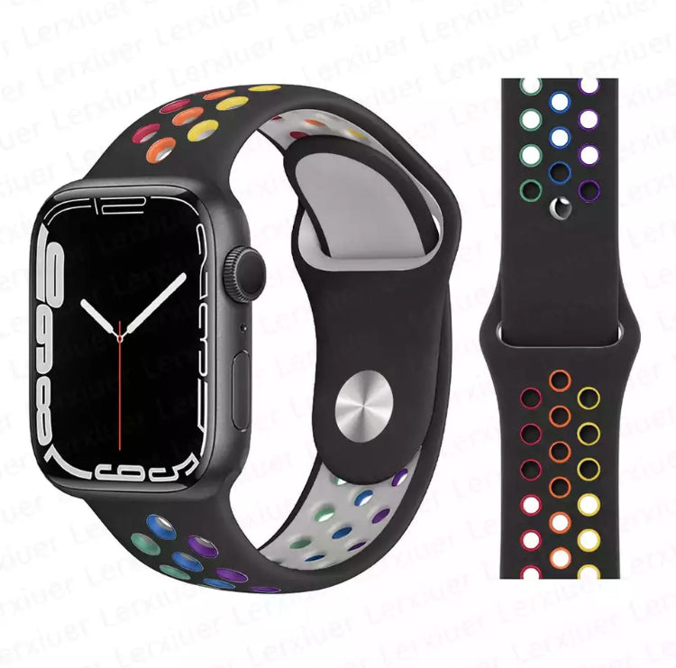 Signature Nike Apple Watch Silicone Sport Bands with Breathable Linings- for Selected Apple Watch 38/40/41mm Size - Super Savings Technologies Co.,LTD Signature Nike Apple Watch Silicone Sport Bands with Breathable Linings- for Selected Apple Watch 38/40/41mm Size - Super Savings Technologies Co.,LTD